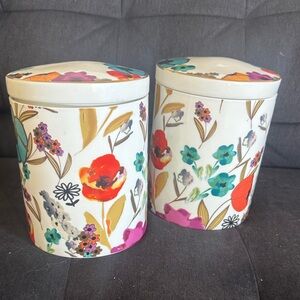 Floral Ceramic Canisters